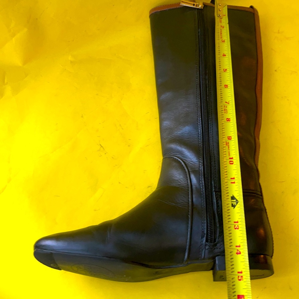 Black/brown Tory Burch leather riding boots - Picture 15 of 15